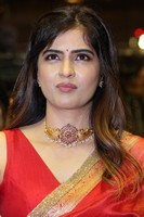Amritha Aiyer Red Saree Photos